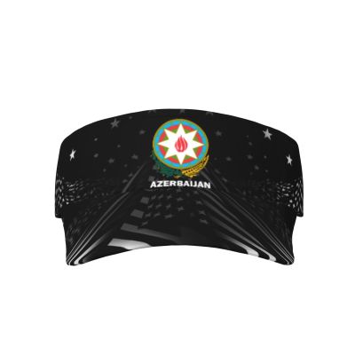 SwpWab Coat of Arms of Azerbaijan Flag Cool Breathable Fashionable Eye Protection Sunshade Top Hat Black