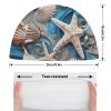 Ocean Shell Art Swim Cap for Men Women Short/Long Hair Swimming Cap Comfortable Bathing Cap Swimming Hat view 2