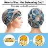 Ocean Shell Art Swim Cap for Men Women Short/Long Hair Swimming Cap Comfortable Bathing Cap Swimming Hat view 3