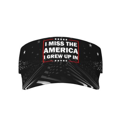 SwpWab I Miss The America I Grew Up in Cool Breathable Fashionable Eye Protection Sunshade Top Hat Black