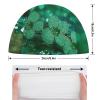 Green Sparkly Spring Swim Cap for Men Women Short/Long Hair Swimming Cap Comfortable Bathing Cap Swimming Hat view 2