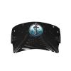SwpWab Badge with Ship's Wheel and Anchor Rope Cool Breathable Fashionable Eye Protection Sunshade Top Hat Black view 1