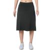Women Skorts Skirts with Zipper Pockets,Athletic Golf Tennis Swim Skirts 26" Knee Length Skorts for Women(Black Charcoal 2XL) view 2