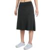 Women Skorts Skirts with Zipper Pockets,Athletic Golf Tennis Swim Skirts 26" Knee Length Skorts for Women(Black Charcoal 2XL) view 3