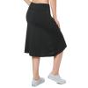Women Skorts Skirts with Zipper Pockets,Athletic Golf Tennis Swim Skirts 26" Knee Length Skorts for Women(Black Charcoal 2XL) view 4