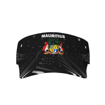SwpWab Mauritius Coat of Arms Flag Cool Breathable Fashionable Eye Protection Sunshade Top Hat Black
