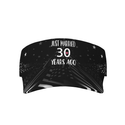 SwpWab 30 Year Wedding Anniversary Him Her Just Married 30 Years Cool Breathable Fashionable Eye Protection Sunshade Top Hat Black