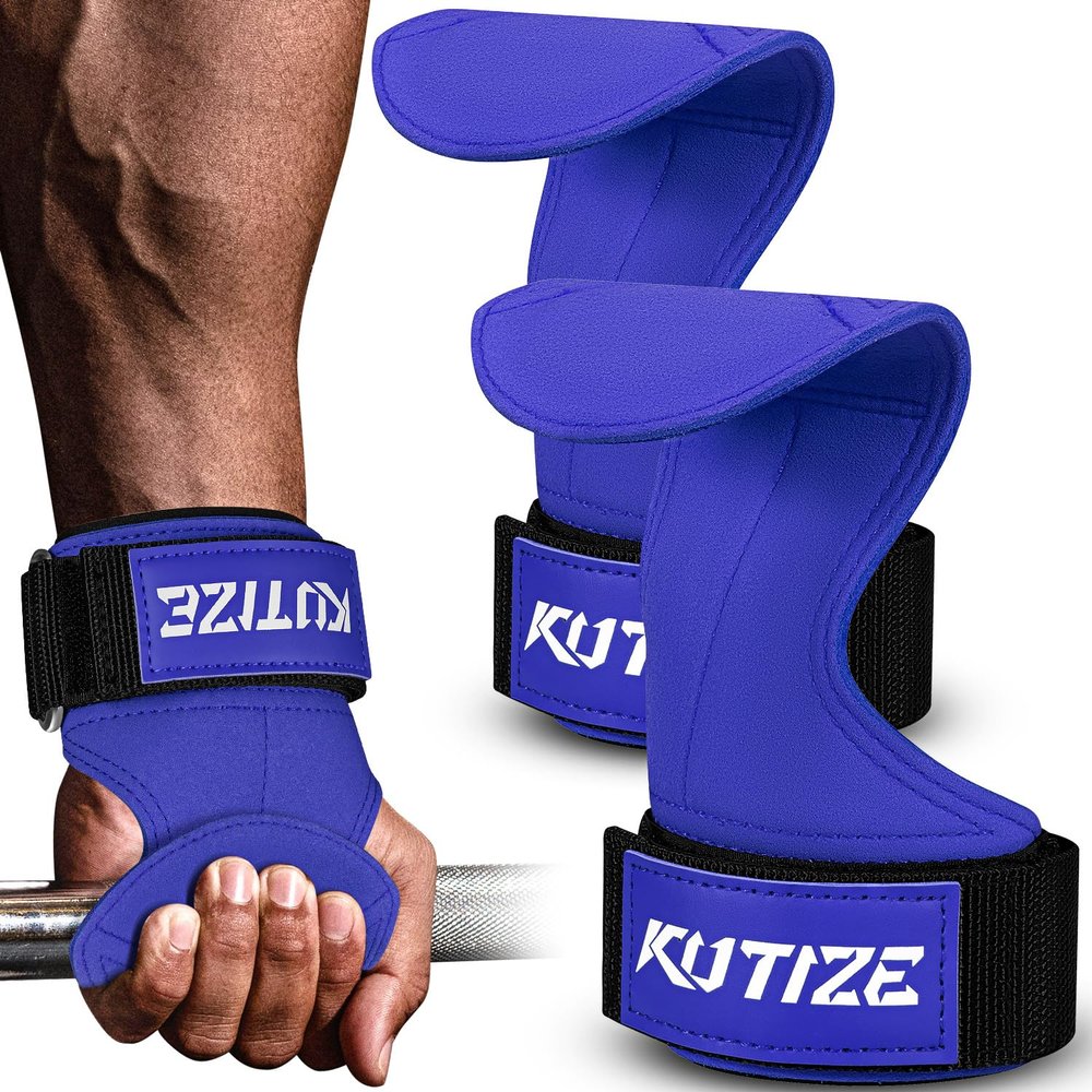 Weight Lifting Wrist Wraps, Lifting Straps for Heavy Powerlifting, Deadlifts, Rows, Pull Ups, Workout Strength Training, Adjustable Gym Hand Gloves Support with Neoprene Padded for Men and Women