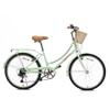 ACEGER 24 Inch 7 Speed Girls Bike, Kids Bicycle for 10+ Years Old, Included Dual V Brakes, Having Rattan Basket and Rear Seat Rack, Green view 2