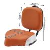 Tricycle Seat with Backrest, Extra Wide Tricycle Saddle Seat with Back Support, Comfortable Exercise Tricycle Seat Cushion, for Road Bike, Spin Bike, and Cruiser (Brown) view 2