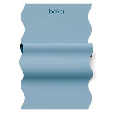 Bala Yoga Mat for Home Gym, 5mm (Sea) - Non Slip Exercise Mat for Home Workout, Stretching, Pilates, Aerobics & Floor & Fitness Work Out - Indoor Exercising Mat