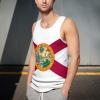 BRUAOWJF Florida State Flag Men's Workout Tank Tops Sleeveless T-Shirt Bodybuilding Muscle Shirts for Gym 5XL view 2