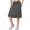 Women Skorts Skirts with Zipper Pockets,Athletic Golf Tennis Swim Skirts 26" Knee Length Skorts for Women(Grey Charcoal XL) view 1