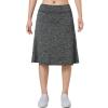 Women Skorts Skirts with Zipper Pockets,Athletic Golf Tennis Swim Skirts 26" Knee Length Skorts for Women(Grey Charcoal XL) view 2