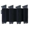 IDOGEAR Quadruple Pistol Mag Pouches 9mm Magazines Organizer Elastic Hook and Loop Insert Separate Magazine Pouch (Black) view 2