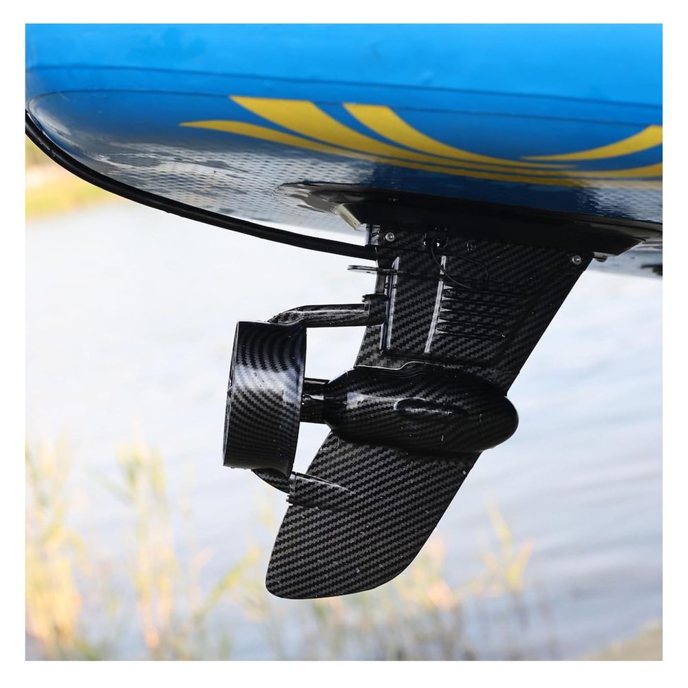 Aniwini Rechargeable Electric Fin for Surfboard and SUP, Portable Underwater Thruster with Remote Control and Adjustable Speed, Electric Paddle Board Fin