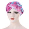 4 Pieces Womens Turban Hat Head Wrap Chemo Cap Ethnic Bohemia Tie Dye Pre-Tied Twisted Braid Hair Cover Headwear view 2