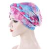 4 Pieces Womens Turban Hat Head Wrap Chemo Cap Ethnic Bohemia Tie Dye Pre-Tied Twisted Braid Hair Cover Headwear view 3