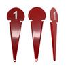 Amber Fight Gear Durable Discus & Shot Put Markers, Set of 10 Track and Field Equipment with Spiked Tips, High Visibility, Heavy-Duty Metal Build for Training & Competition, 7 x 2.5 Inches (Red) view 2