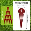 Amber Fight Gear Durable Discus & Shot Put Markers, Set of 10 Track and Field Equipment with Spiked Tips, High Visibility, Heavy-Duty Metal Build for Training & Competition, 7 x 2.5 Inches (Red) view 4