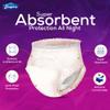 BODYFORM Period Pants - Women's Disposable Overnight Underwear - Heavy Flow Support 48 Period Pants (2 Count - Pack of 24) X-Large view 2