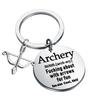 OKEYCH Archery Appreciation Gift Archery Definition Keychain Archer Jewelry Bow Archery Lover Gift (Archery Definition K) view 1