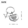 OKEYCH Archery Appreciation Gift Archery Definition Keychain Archer Jewelry Bow Archery Lover Gift (Archery Definition K) view 2