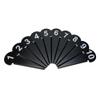 Amber Fight Gear Durable Discus & Shot Put Markers, Set of 10 Track and Field Equipment with Spiked Tips, High Visibility, Heavy-Duty Metal Build for Training & Competition, 7 x 2.5 Inches (Black) view 1