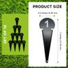 Amber Fight Gear Durable Discus & Shot Put Markers, Set of 10 Track and Field Equipment with Spiked Tips, High Visibility, Heavy-Duty Metal Build for Training & Competition, 7 x 2.5 Inches (Black) view 4
