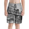 Brooklyn Bridge Manhattan Skyline Teen Boys Beach Shorts Swim Trunks Casual Board Shorts for 7-20 Years view 1