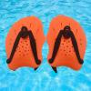 Yuecoom Hand Paddle,Swim Paddles Hand,Swim Training Hand Paddles, Swimming Hand Paddles for Women and Men,Swimming Assistant Hand Fins for Teenagers Beginner,Sturdy Anti Slip(Orange) view 4