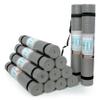 Upward Fit 12-Pack Classic Yoga Mat With Carrying Strap, 68" x 24" Non Slip Exercise Mat, 4mm Thick Gym Mat, Bulk Non Toxic Yoga Mats for Home Workout, Schools, Classroom, and Studios, Gray view 1