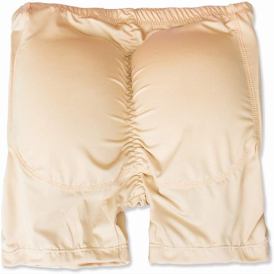 ALEPXS Men 4pcs Pads Enhancers Fake Ass Butt Lifter Shapers Control Panties Padded Underwear Shape Your Perfect Sexy HIPS,Black,XL(Color:Flesh,Size:Large)