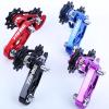CooMeng Ultra-Smooth Single-Speed Chain Tensioner with Adjustable Tension and Dual Spring Chain Guides - Noiseless Performance and Easy Installation for Dirt Bikes, BMX and Folding Bikes-Blue view 3