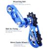 CooMeng Ultra-Smooth Single-Speed Chain Tensioner with Adjustable Tension and Dual Spring Chain Guides - Noiseless Performance and Easy Installation for Dirt Bikes, BMX and Folding Bikes-Blue view 4