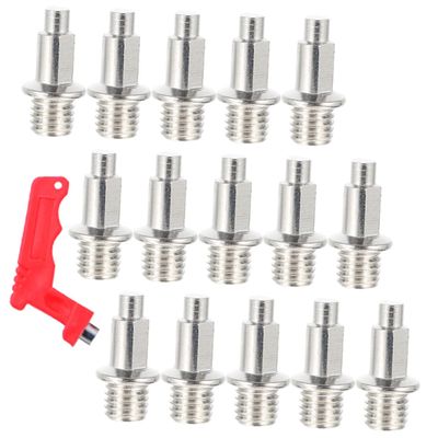 NineFit Basics Golf Spikes Set Replacement Golf Shoes Spikes for Track Outdoor Spikes with Tool Mini Shoe Spikes for Baseball Shoes