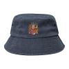 Coat of arms of Kongo Denim Bucket Hat Adult Unisex Fishing Sun Hat Navy Blue view 1