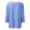 3/4 Length Sleeve Womens Tops Striped Casual Crew Neck T Shirts Loose Fit Color Block Business Dressy Blouses Summer Tops for Women 2025 Striped Tshirt Women Women's T-Shirts, Blue, XX-Large view 3