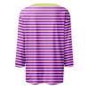 3/4 Length Sleeve Womens Tops Striped Casual Crew Neck T Shirts Loose Fit Color Block Business Dressy Blouses Summer Tops for Women 2025 Striped Tshirt Women Women's T-Shirts, Hot Pink, Large view 4