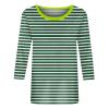 3/4 Length Sleeve Womens Tops Striped Casual Crew Neck T Shirts Loose Fit Color Block Business Dressy Blouses Summer Tops for Women 2025 Striped Tshirt Women Women's T-Shirts, Green, XX-Large view 4