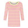3/4 Length Sleeve Womens Tops Striped Casual Crew Neck T Shirts Loose Fit Color Block Business Dressy Blouses Summer Tops for Women 2025 Striped Tshirt Women Women's T-Shirts, Light Pink, Large view 3