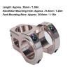 31.8mm Bike Stem, Aluminum Alloy Lightweight DIY Short Mountain Bike Stem Short Handlebar Stem Replacement for Most Bicyc le, Road Bike, MTB (Titanium) view 2