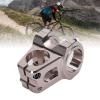 31.8mm Bike Stem, Aluminum Alloy Lightweight DIY Short Mountain Bike Stem Short Handlebar Stem Replacement for Most Bicyc le, Road Bike, MTB (Titanium) view 3