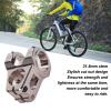 31.8mm Bike Stem, Aluminum Alloy Lightweight DIY Short Mountain Bike Stem Short Handlebar Stem Replacement for Most Bicyc le, Road Bike, MTB (Titanium) view 4