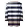 3/4 Length Sleeve Womens Tops Striped Casual Crew Neck T Shirts Loose Fit Color Block Business Dressy Blouses Summer Tops for Women 2025 Striped Tshirt Women Women's T-Shirts, Black, X-Large view 4