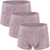 ALEPXS Safety Certification Men's Regular Leg Modal Boxer Briefs Elasticity Underwear Seamless Breathable 3 Pack(Color:Pink,Size:XL-XLarge) view 1