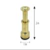Kingfisher Fly Tying Hair Stacker for Fly Fishing (Brass, Medium) view 2
