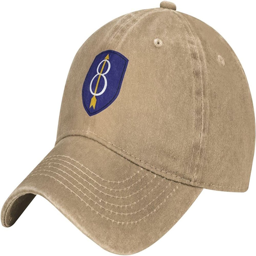 LXPDEART 8th Infantry Division Unisex Adult Denim Hats Cowboy Hat Dad Hat Driver Cap Hip Hop Hats