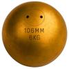 Amber Fight Gear Precision Brass Shotput IAAF Compliant, Superior Grip & Weight Calibration for Competitive Performance, 6Kg/106mm view 2