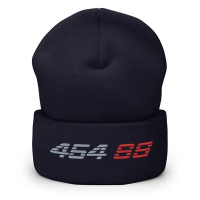 1990s Chevy 1500 454 SS Big Block Truck Bed Emblem Beanie for Classic American Pickup Trucks Owners Navy